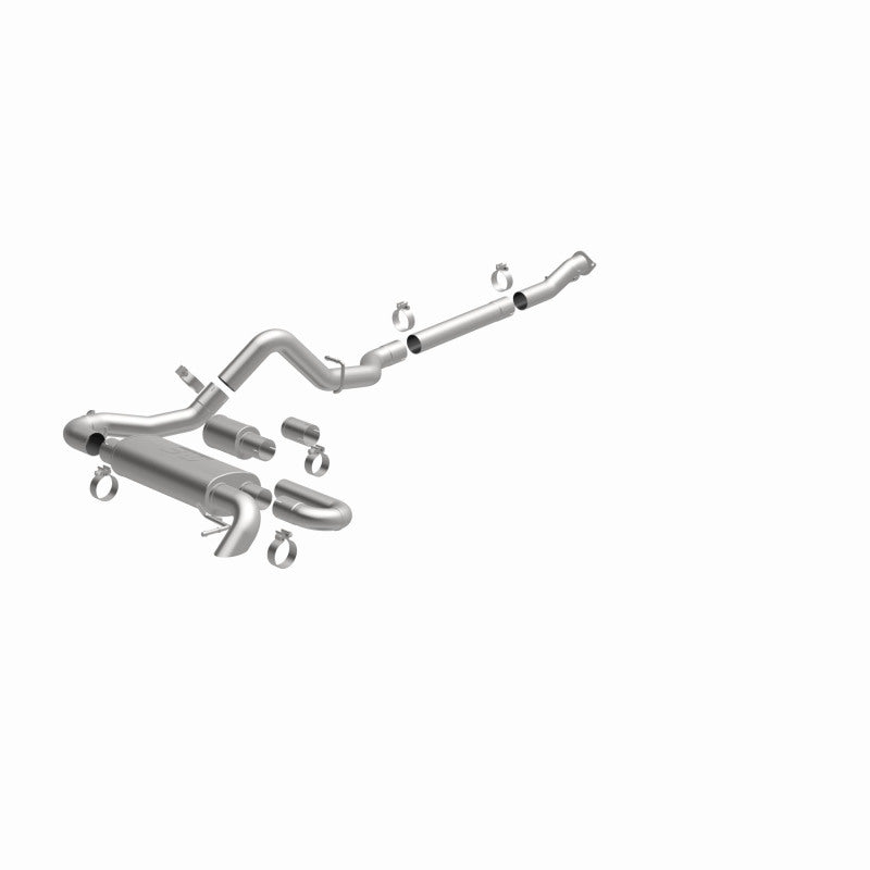MagnaFlow 2021 Ford Bronco Overland Series Cat-Back Exhaust w/ Single Straight Driver Exit- No Tip Magnaflow Catback AXOPROS