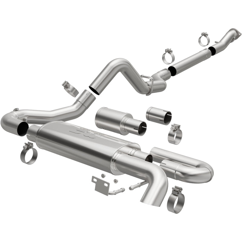 MagnaFlow 2021 Ford Bronco Overland Series Cat-Back Exhaust w/ Single Straight Driver Exit- No Tip Magnaflow Catback AXOPROS