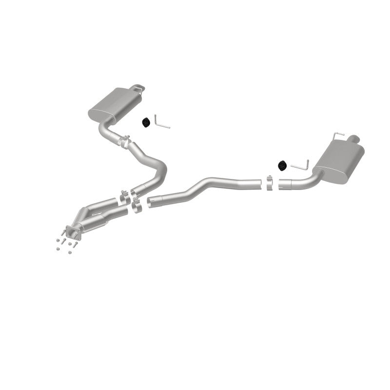 MagnaFlow 75-79 Chevy Corvette V8 5.7L Dual Split Rear Exit Stainless Cat-Back Perf Exhaust Magnaflow Catback AXOPROS