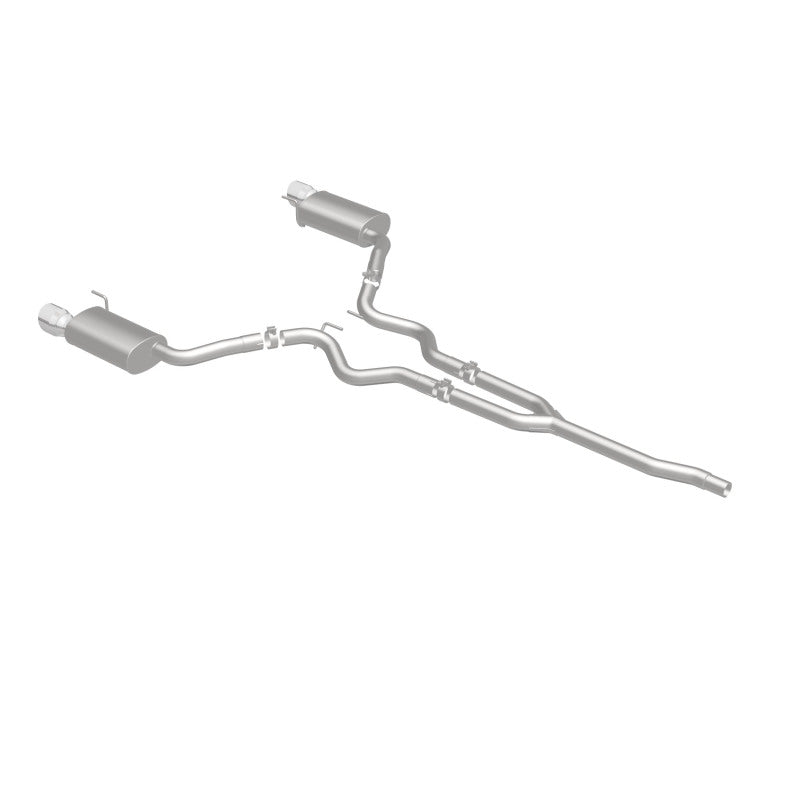 MagnaFlow Cat Back, SS, 2.5in, Street, Dual Split Polished 4.5in Tips 2015 Ford Mustang Ecoboost Magnaflow Catback AXOPROS