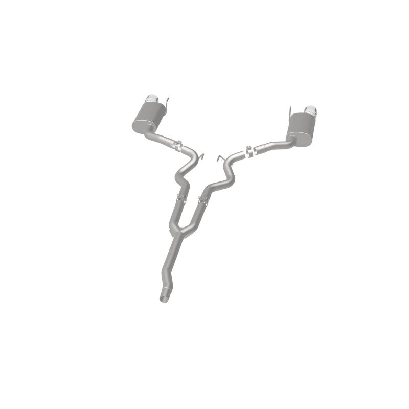 MagnaFlow Cat Back, SS, 2.5in, Street, Dual Split Polished 4.5in Tips 2015 Ford Mustang Ecoboost Magnaflow Catback AXOPROS