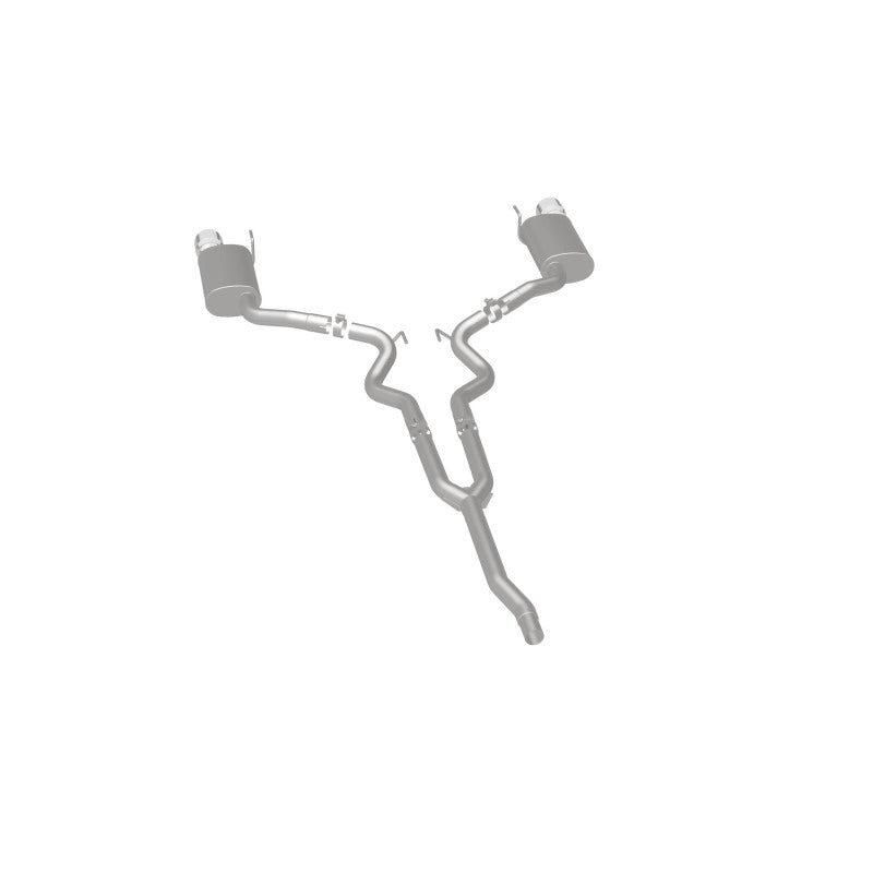 MagnaFlow Cat Back, SS, 2.5in, Street, Dual Split Polished 4.5in Tips 2015 Ford Mustang Ecoboost Magnaflow Catback AXOPROS