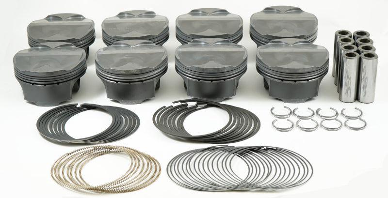 Mahle MS Piston Set SBF 304ci 3.640in Bore 3.65in Stroke 5.933in Rod .866 Pin 3cc 11.3 CR Set of 8 Mahle Piston Sets - Forged - 8cyl AXOPROS