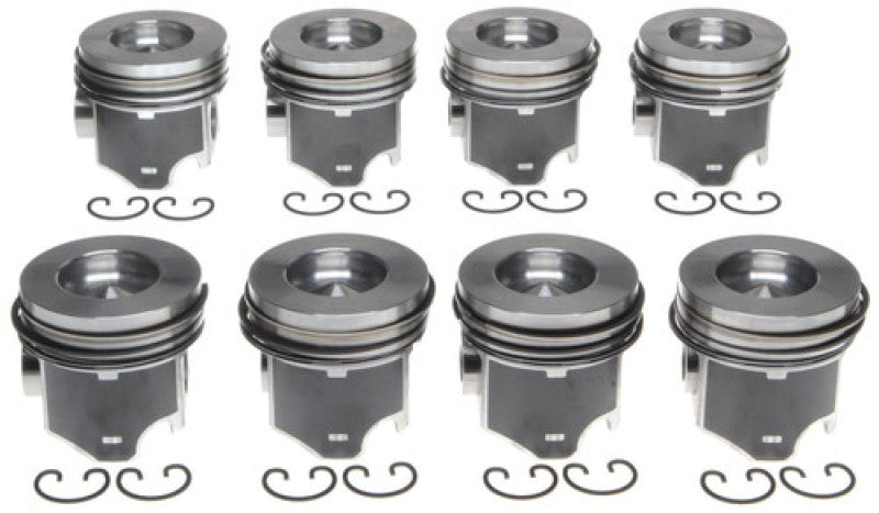 Mahle OE Navistar MaxxForce 7 6.4L Diesel .75MM Piston Set (Set of 8) - AXOPROS