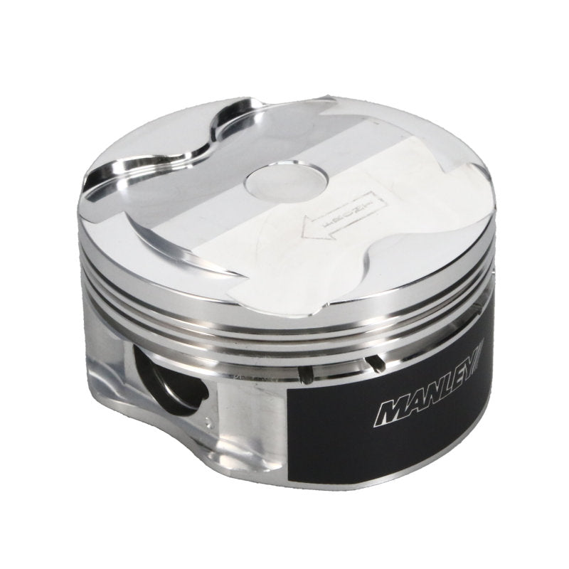 Manley 2018+ Ford Coyote 5.0L DOHC +1cc Dish 3.662in Bore 11:1 CR Platinum Extreme Duty Piston Set Manley Performance Piston Sets - Forged - 8cyl AXOPROS