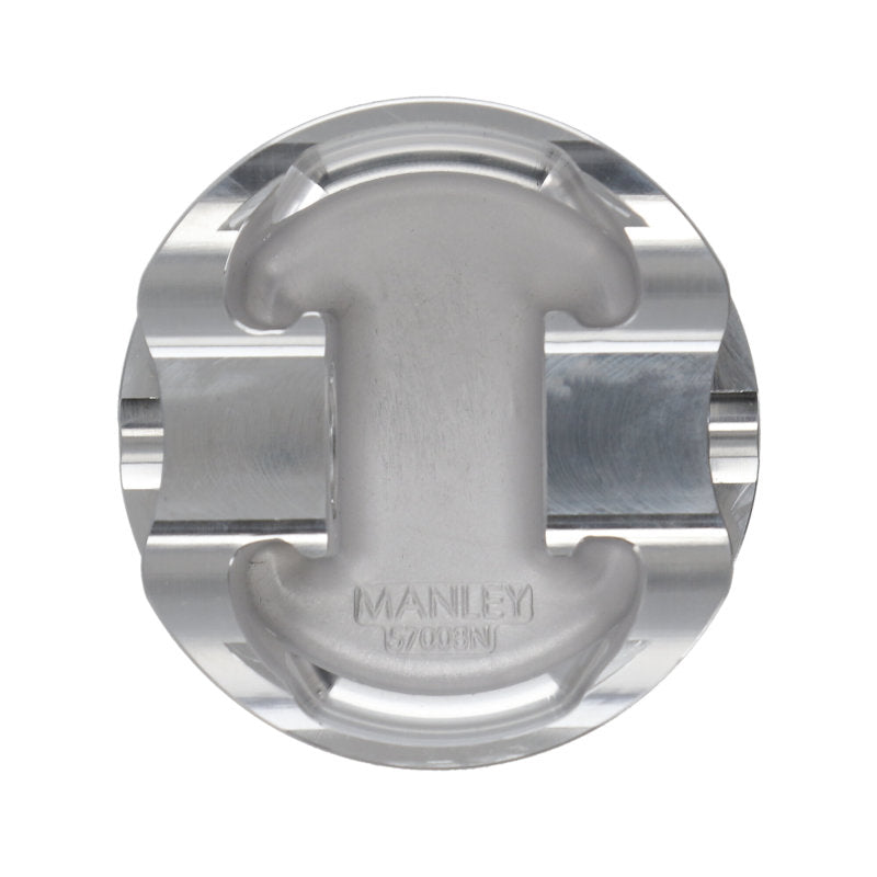 Manley 2018+ Ford Coyote 5.0L DOHC +1cc Dish 3.662in Bore 11:1 CR Platinum Extreme Duty Piston Set Manley Performance Piston Sets - Forged - 8cyl AXOPROS