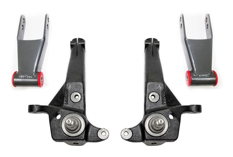 MaxTrac 01-09 Ford Ranger 2WD w/Coil Susp. (Non Stabilitrak) 4in/2in Spindle Lift Kit Maxtrac Steering Knuckles & Spindles AXOPROS