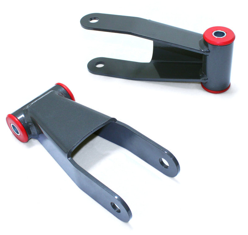 MaxTrac 11-18 GM C/K1500HD/2500HD/3500HD 2WD/4WD 1in Rear Lowering Shackles Maxtrac Shackle Kits AXOPROS