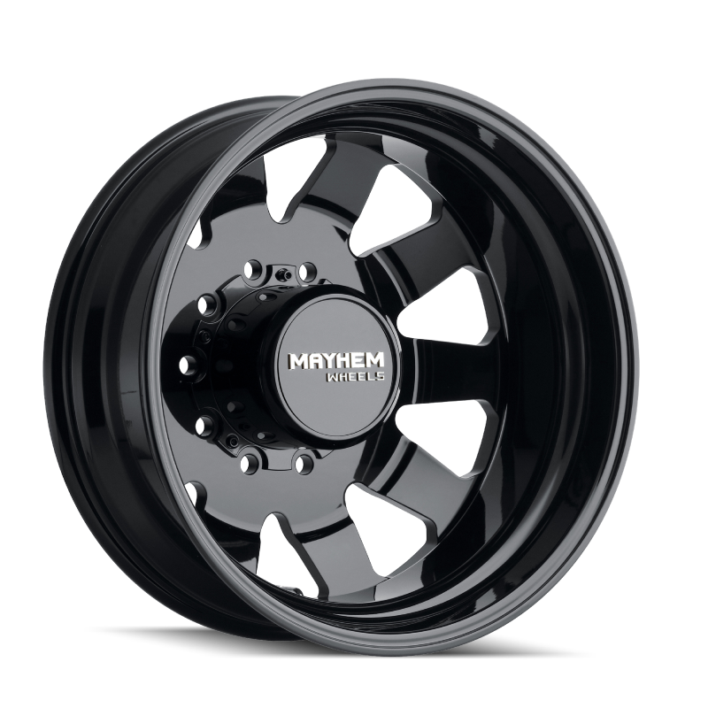 Mayhem 8181 Challenger Dually 22x8.25 / 10x225 BP / 169mm Offset / 170.1mm Hub Full Black Wheel Mayhem Wheels - Forged AXOPROS