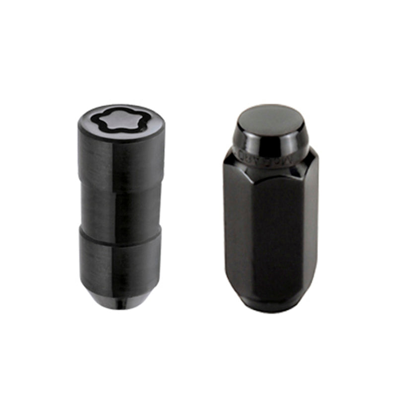 McGard 6 Lug Hex Install Kit w/Locks (Cone Seat Nut) M14X1.5 / 13/16 Hex / 1.945in. Length - Black McGard Lug Nuts  AXOPROS