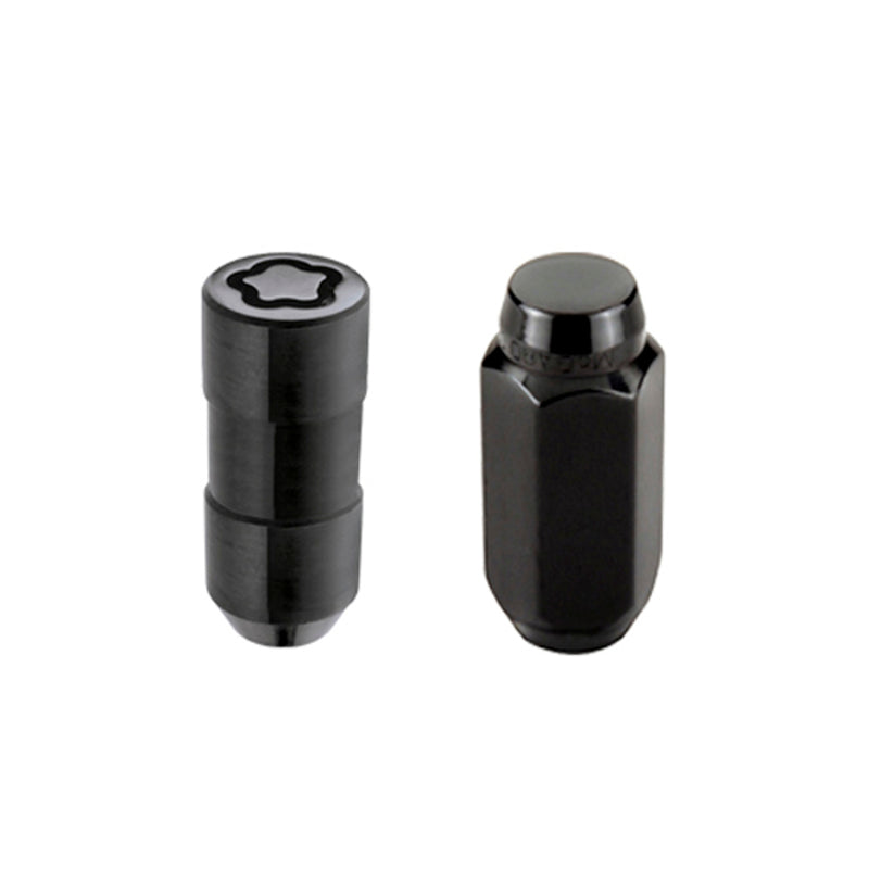 McGard 6 Lug Hex Install Kit w/Locks (Cone Seat Nut) M14X1.5 / 22mm Hex / 1.945in. Length - Black McGard Lug Nuts  AXOPROS
