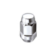 McGard Hex Lug Nut (Cone Seat Bulge Style) 1/2-20 / 3/4 Hex / 1.45in. Length (4-pack) - Chrome McGard Lug Nuts  AXOPROS