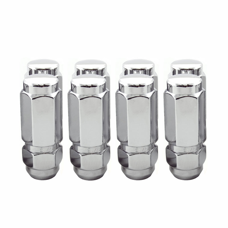 McGard Hex Lug Nut (Cone Seat / Duplex) 9/16-18 / 7/8 Hex / 2.5in. Length (8-Pack) - Chrome McGard Lug Nuts AXOPROS