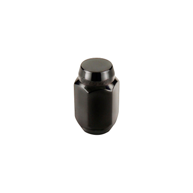 McGard Hex Lug Nut (Cone Seat) M12X1.5 / 13/16 Hex / 1.5in. Length (4-pack) - Black McGard Lug Nuts  AXOPROS