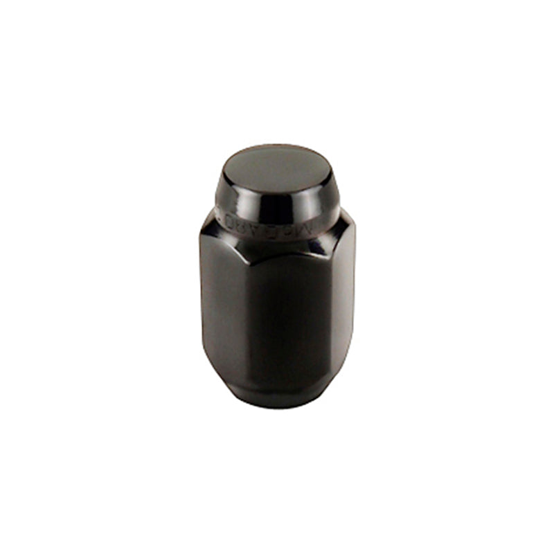 McGard Hex Lug Nut (Cone Seat) M12X1.5 / 13/16 Hex / 1.5in. Length (4-pack) - Black McGard Lug Nuts  AXOPROS