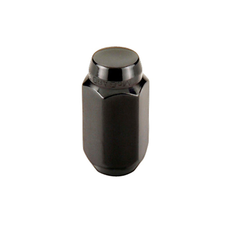 McGard Hex Lug Nut (Cone Seat) M14X1.5 / 22mm Hex / 1.635in. Length (4-Pack) - Black McGard Lug Nuts  AXOPROS