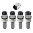 McGard Wheel Lock Bolt Set - 4pk. (Radius Seat) M14X1.5 / 17mm Hex / 28.2mm Shank Length - Black McGard Wheel Bolts  AXOPROS