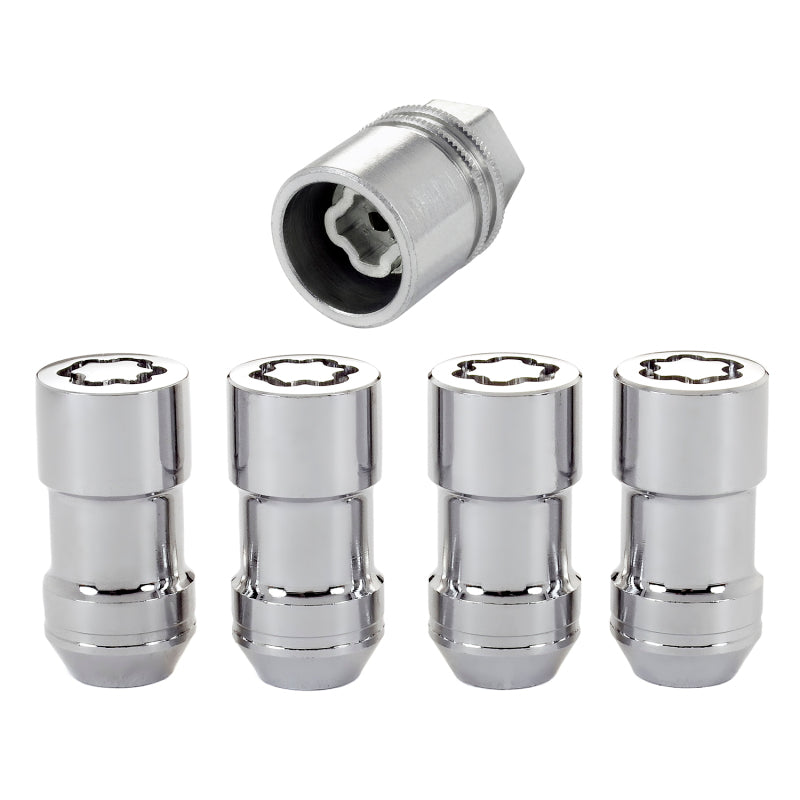 McGard Wheel Lock Nut Set - 4pk. (Cone Seat) 9/16-18 / 7/8 Hex / 1.765in. Length - Chrome McGard Lug Nuts  AXOPROS