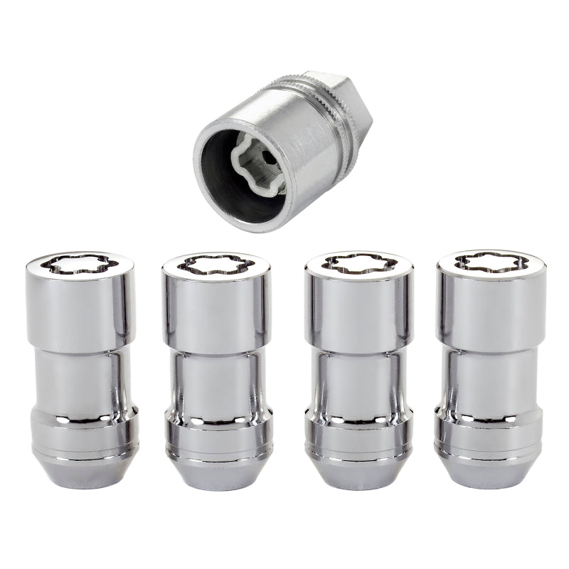 McGard Wheel Lock Nut Set - 4pk. (Cone Seat) 9/16-18 / 7/8 Hex / 1.765in. Length - Chrome McGard Lug Nuts  AXOPROS
