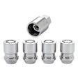 McGard Wheel Lock Nut Set - 4pk. (Cone Seat) M12X1.25 / 19mm & 21mm Dual Hex / 1.28in. L - Chrome McGard Lug Nuts  AXOPROS