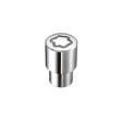 McGard Wheel Lock Nut Set - 4pk. (Reg. Shank Seat) M12X1.5 / 13/16 Hex / 1.38in. Length - Chrome McGard Lug Nuts  AXOPROS