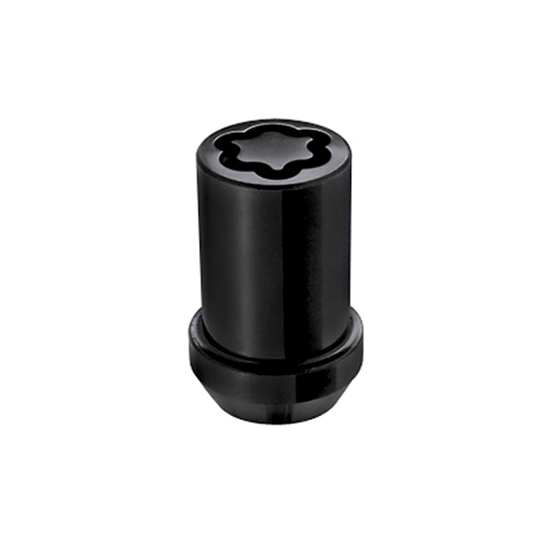McGard Wheel Lock Nut Set - 4pk. (Tuner / Cone Seat) M12X1.5 / 13/16 Hex / 1.24in. Length - Black McGard Lug Nuts  AXOPROS