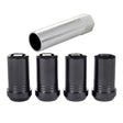 McGard Wheel Lock Nut Set - 4pk. (Tuner / Cone Seat) M14X1.5 / 22mm Hex / 1.648in. Length - Black McGard Lug Nuts  AXOPROS