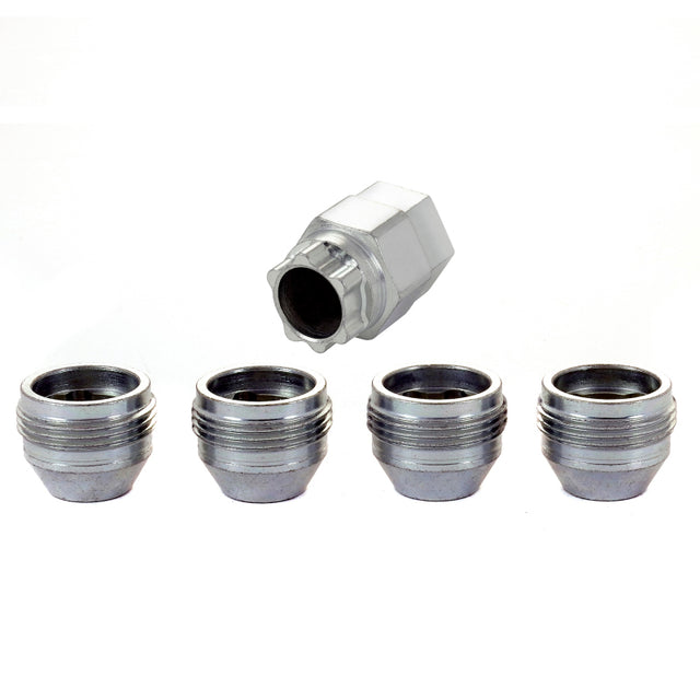 McGard Wheel Lock Nut Set - 4pk. (Under Hub Cap / Cone Seat) M12X1.5 / 19mm & 21mm Hex / .775in. L McGard Lug Nuts  AXOPROS