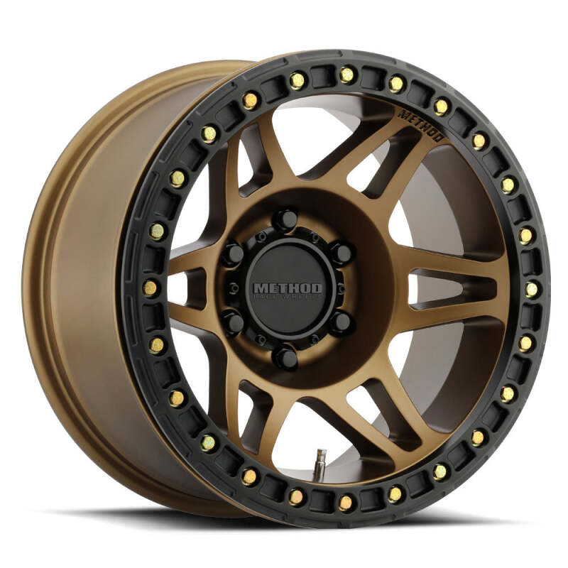 Method MR106 Beadlock 17x9 -44mm Offset 8x6.5 130.81mm CB Method Bronze w/BH-H36125 Wheel Method Wheels Wheels - Cast AXOPROS