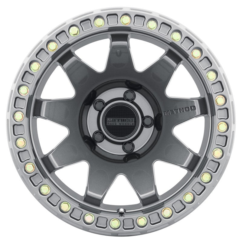 Method MR108 17x9 -44mm Offset 5x5 71.5mm CB Gloss Titanium w/BH-H24125-38 Wheel Method Wheels Wheels - Cast AXOPROS