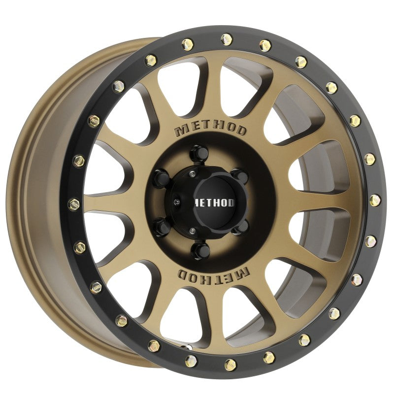 Method MR305 NV 18x9 0mm Offset 6x5.5 108mm CB Method Bronze/Black Street Loc Wheel Method Wheels Wheels - Cast AXOPROS