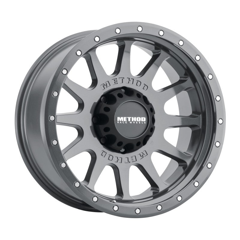 Method MR605 NV 20x10 -24mm Offset 8x170 124.9mm CB Gloss Titanium Wheel Method Wheels Wheels - Cast AXOPROS
