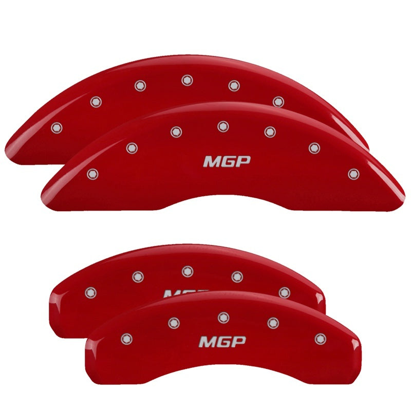 MGP 4 Caliper Covers Engraved Front & Rear MGP Red finish silver ch MGP Caliper Covers AXOPROS