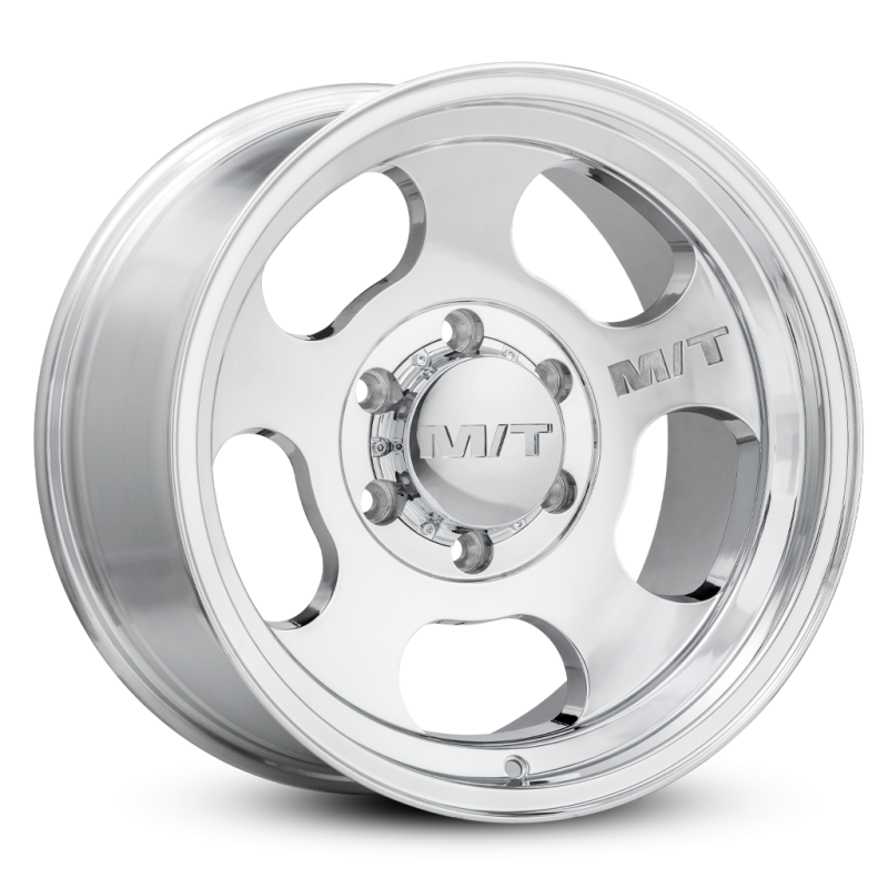 Mickey Thompson Canyon Polished Wheel - 16X12 8X6.5 BP 4.53in BS -50 Offset 125.2mm Bore Mickey Thompson Wheels - Cast AXOPROS