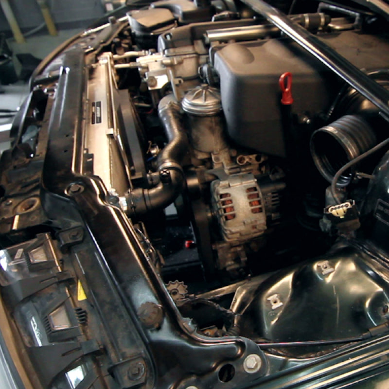 Mishimoto 01-06 BMW M3 E46 3.2L Aluminum Fan Shroud Kit w/o Controller Mishimoto Fans & Shrouds AXOPROS