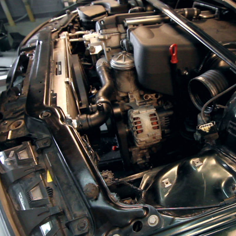 Mishimoto 01-06 BMW M3 E46 3.2L Aluminum Fan Shroud Kit w/o Controller Mishimoto Fans & Shrouds AXOPROS