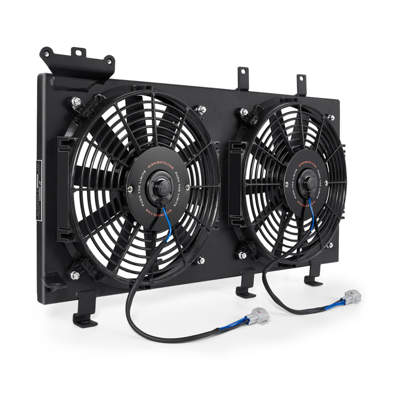 Mishimoto 01-07 Subaru WRX/STI PNP Aluminum Fan Shroud Black Mishimoto Fans & Shrouds  AXOPROS