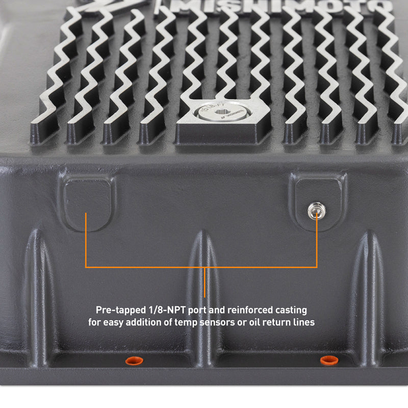 Mishimoto 01-19 Duramax Allison A1000 Transmission Pan Cast GR Mishimoto Transmission Pans AXOPROS