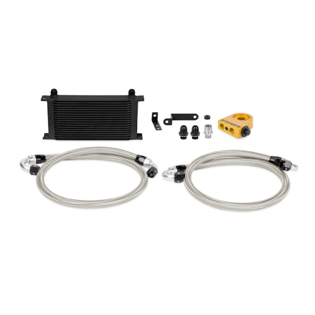Mishimoto 08-14 WRX/STi Thermostatic Oil Cooler Kit - Black Mishimoto Oil Coolers  AXOPROS