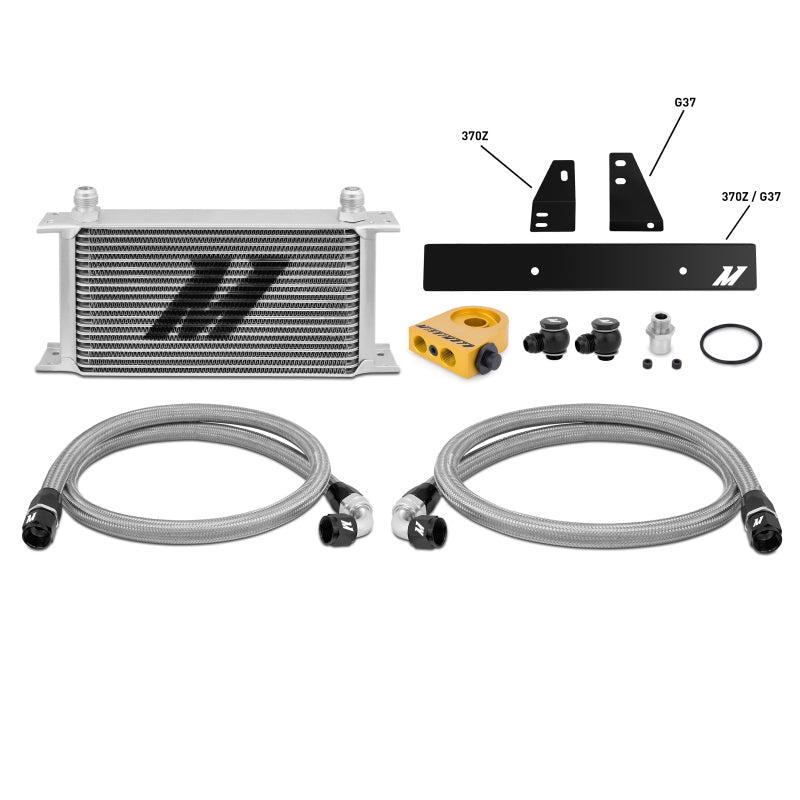 Mishimoto 09-12 Nissan 370Z / 08-12 Infiniti G37 (Coupe Only) Thermostatic Oil Cooler Kit Mishimoto Oil Coolers  AXOPROS