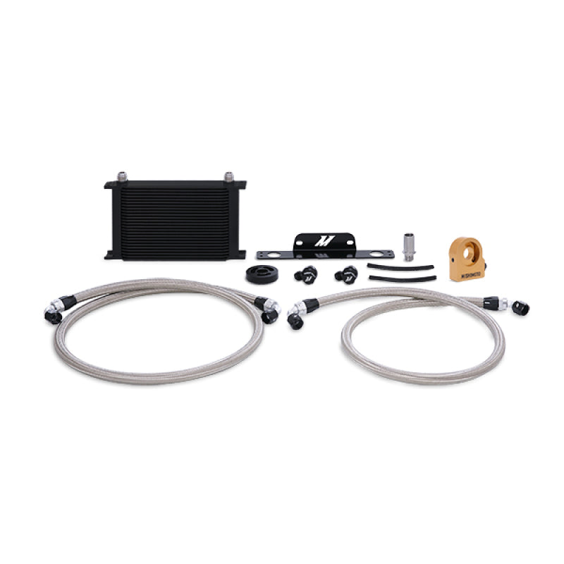 Mishimoto 10-15 Chevrolet Camaro SS Thermostatic Oil Cooler Kit - Black Mishimoto Oil Coolers  AXOPROS