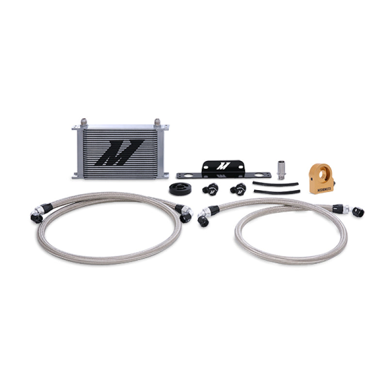 Mishimoto 10-15 Chevrolet Camaro SS Thermostatic Oil Cooler Kit - Silver Mishimoto Oil Coolers AXOPROS