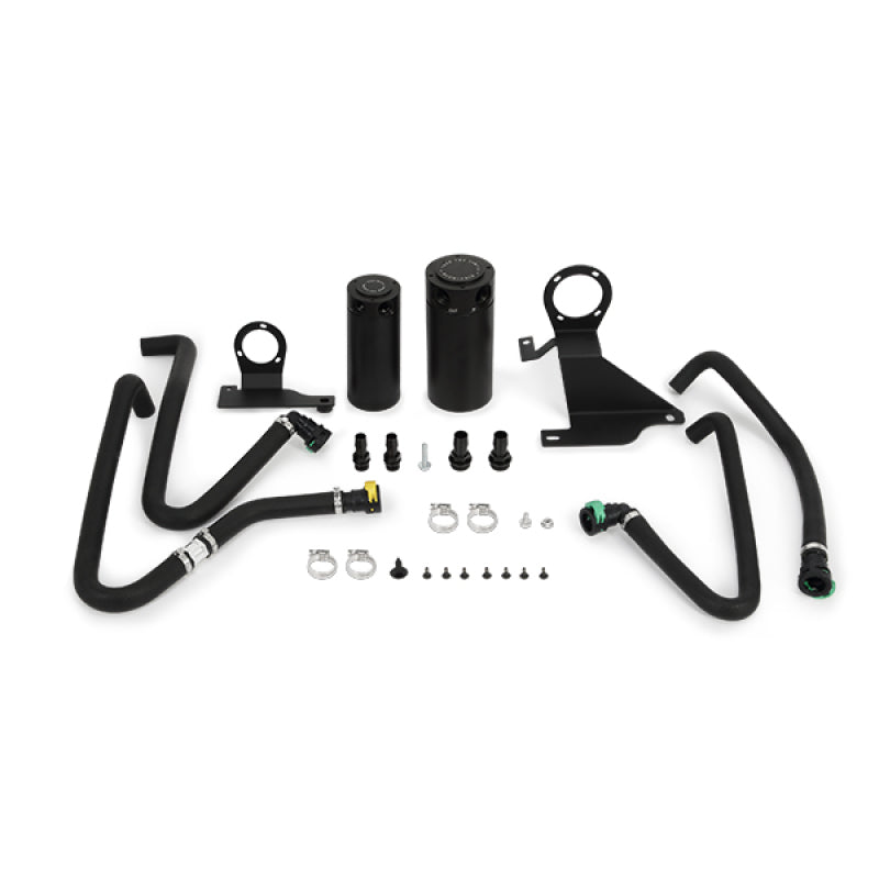 Mishimoto 11-14 Ford F-150 EcoBoost 3.5L Baffled Oil Catch Can Kit - Black Mishimoto Oil Catch Cans AXOPROS