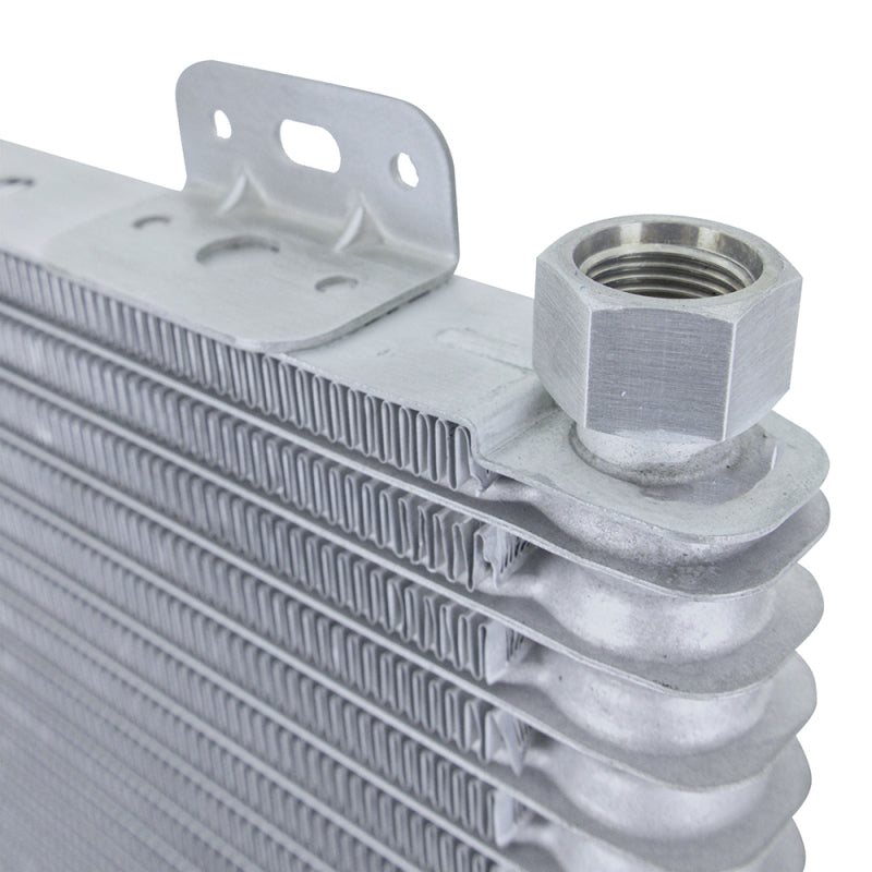 Mishimoto 13-Row Stacked Plate Transmission Cooler - Silver Mishimoto Transmission Coolers AXOPROS