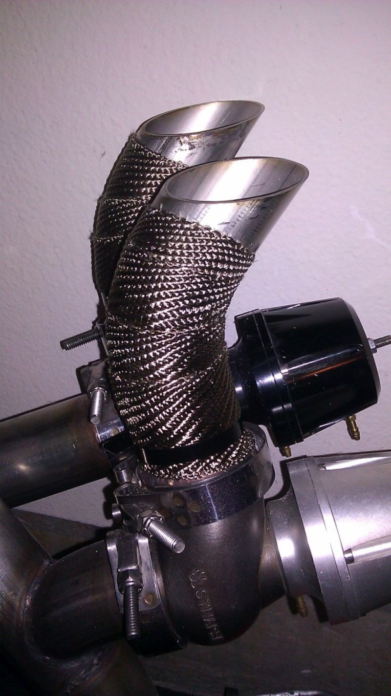 Mishimoto 2 inch x 35 feet Heat Wrap with Stainless Locking Tie Set Mishimoto Exhaust Wrap  AXOPROS