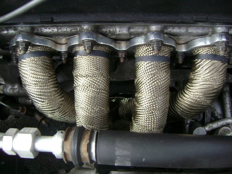 Mishimoto 2 inch x 35 feet Heat Wrap with Stainless Locking Tie Set Mishimoto Exhaust Wrap  AXOPROS