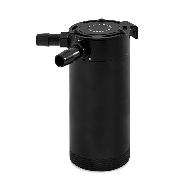 Mishimoto 2-Port Universal XL Baffled Catch Can - Black Mishimoto Oil Catch Cans AXOPROS