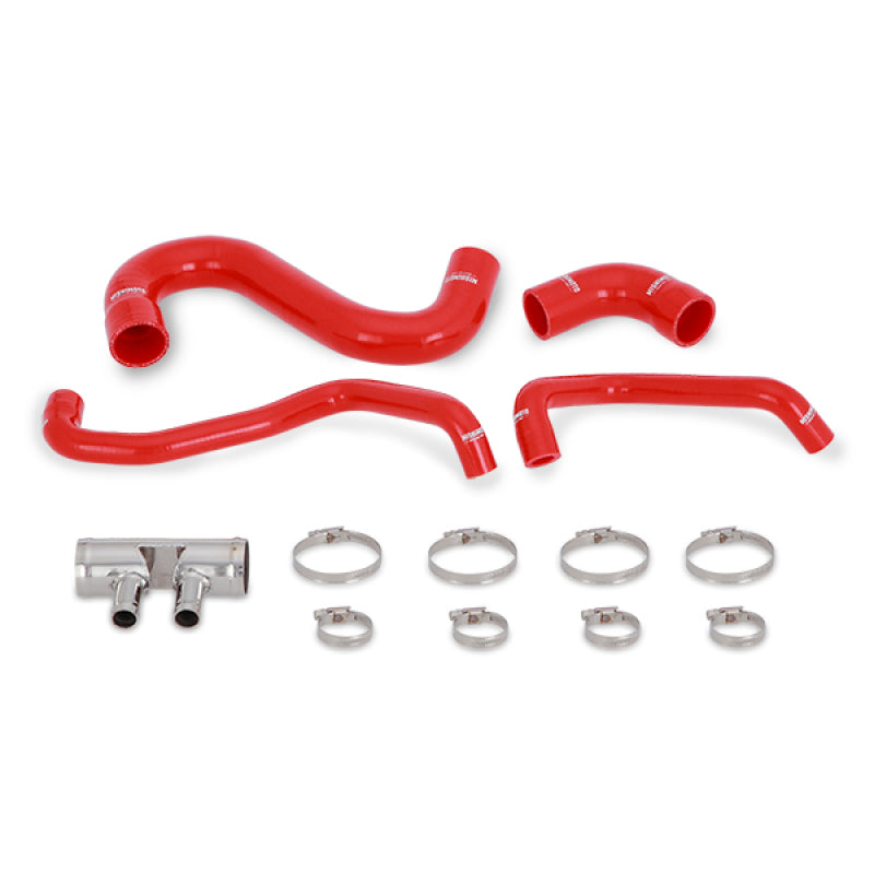 Mishimoto 2015+ Ford Mustang GT Silicone Lower Radiator Hose - Red Mishimoto Hoses AXOPROS