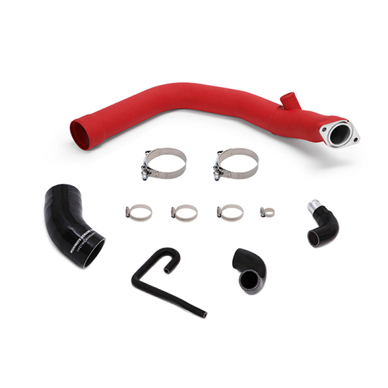 Mishimoto 2015 Subaru WRX Charge Pipe Kit - Wrinkle Red Mishimoto Intercooler Pipe Kits AXOPROS