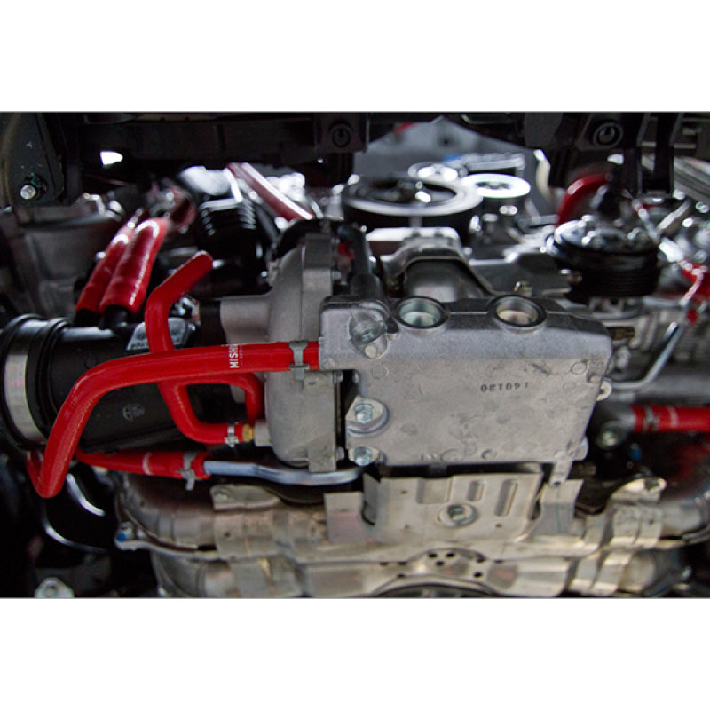 Mishimoto 2015 Subaru WRX Red Silicone Radiator Coolant Ancillary Hoses Kit Mishimoto Hoses AXOPROS